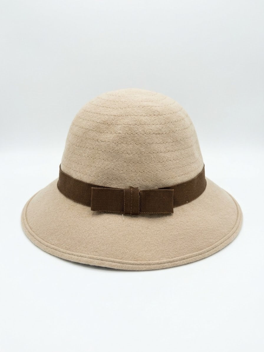 Cappello Brown Bow